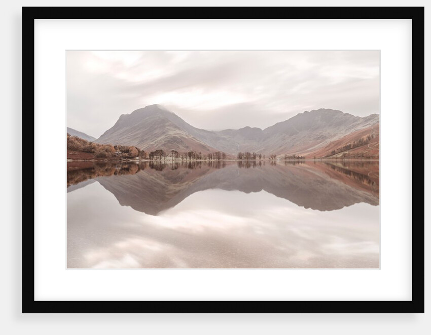 Mountain reflections in lake by Assaf Frank